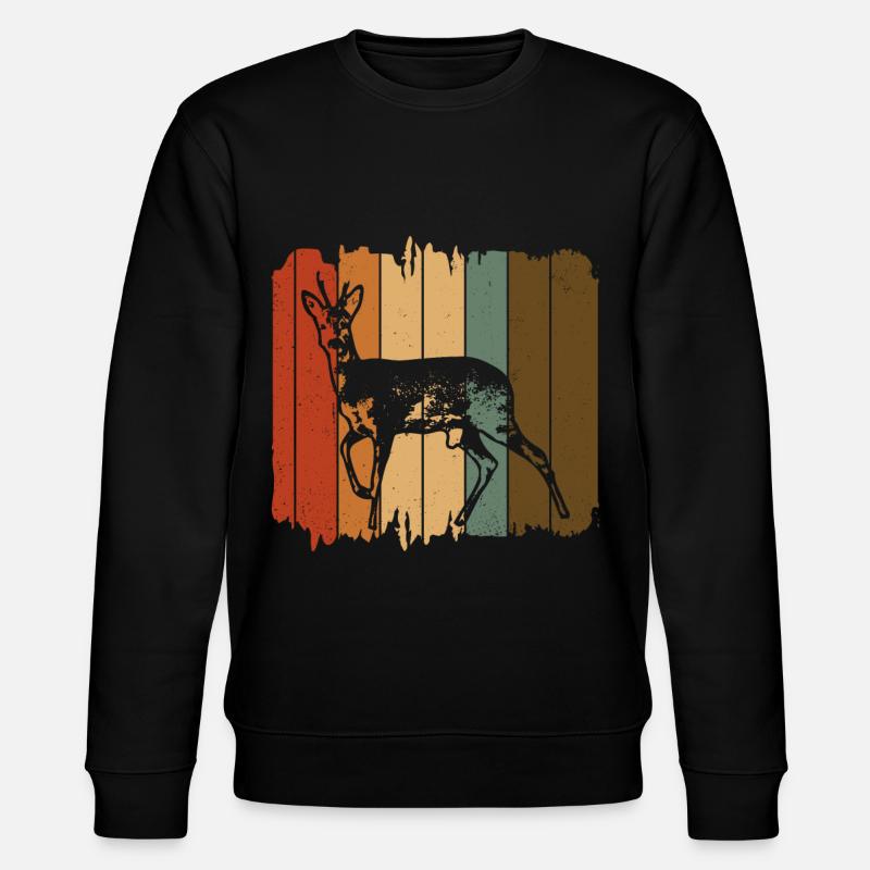 Roe deer - Stanley/Stella CHANGER Unisex Organic Sweatshirt - black