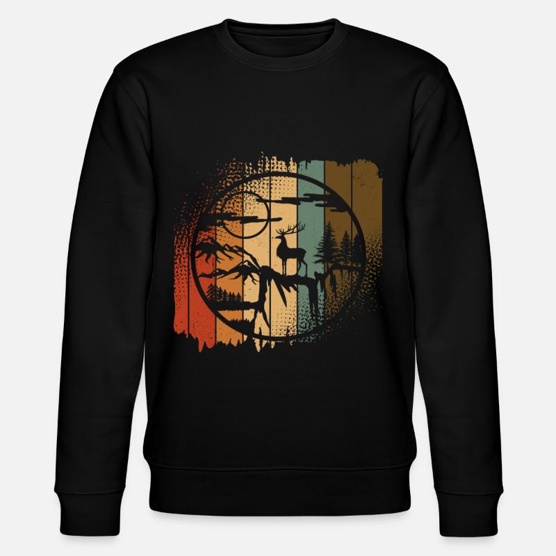Forêt de Deer Mountains - Sweat bio CHANGER Stanley/Stella Unisexe - noir