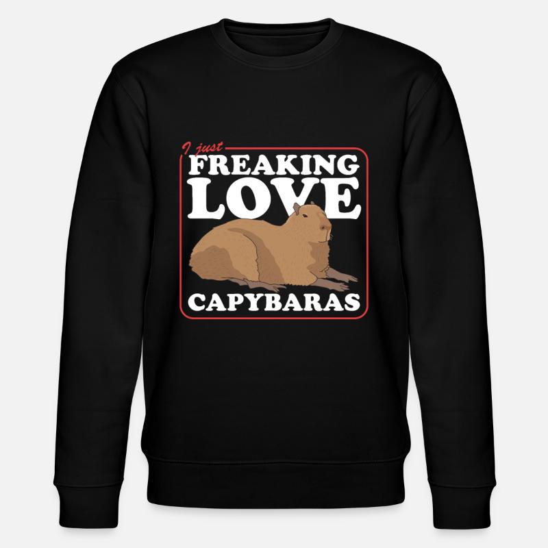 Capybara Capybara Capybaras Cadeau - Sweat bio CHANGER Stanley/Stella Unisexe - noir