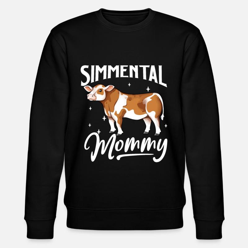 Simmental Mommy - Simmental Beef - Stanley/Stella CHANGER Unisex Organic Sweatshirt - black