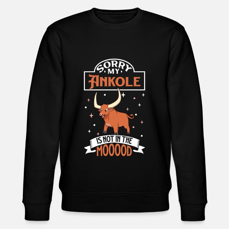 Not in the mood - Ankole - Stanley/Stella Unisex Bio-Sweatshirt CHANGER  - Schwarz
