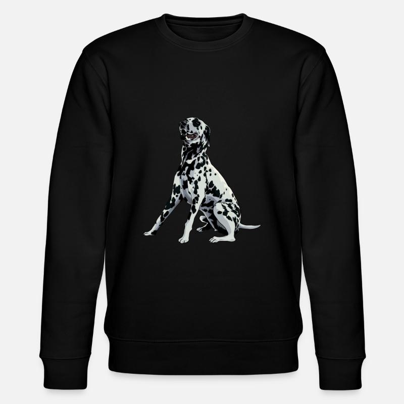 Dessin de chien - Dalmatien - Sweat bio CHANGER Stanley/Stella Unisexe - noir