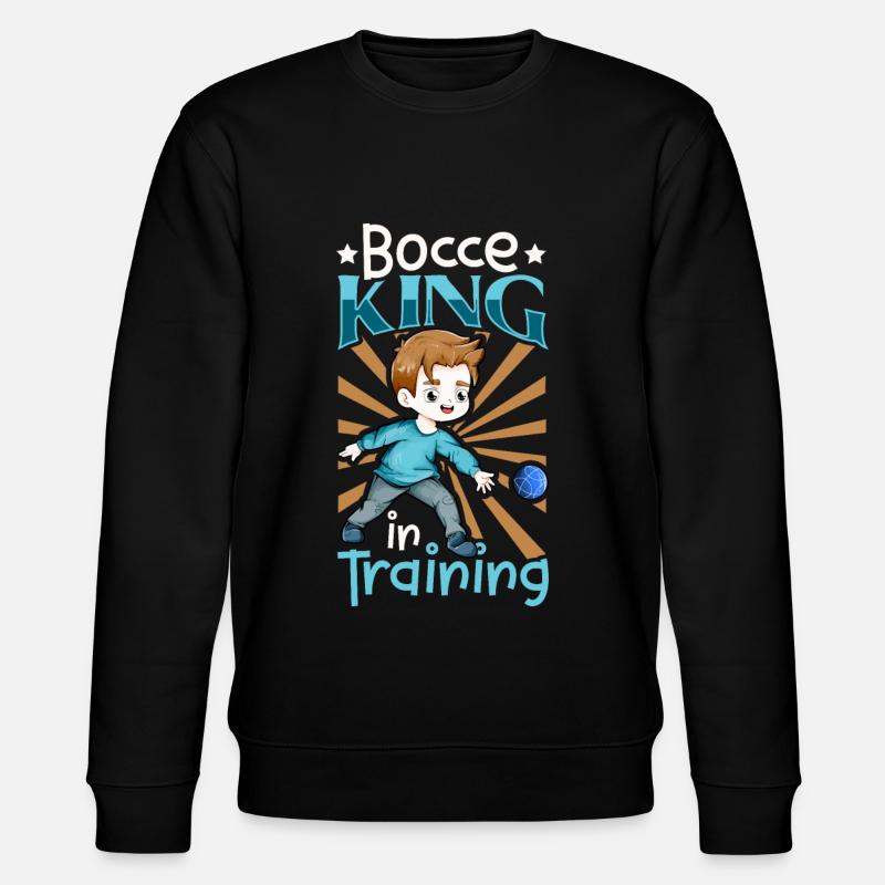 Bocce King in Training - Boccia - Stanley/Stella Unisex Bio-Sweatshirt CHANGER  - Schwarz