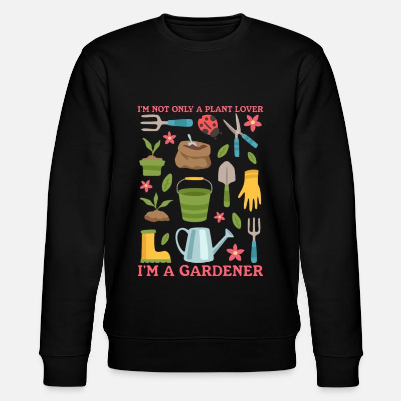 Garten Hobbygärtner Gärtner Gartenarbeit Geschenk - Stanley/Stella Unisex Bio-Sweatshirt CHANGER  - Schwarz
