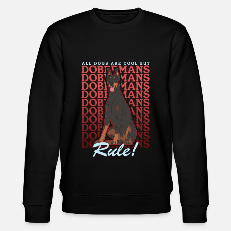 Dobermann Hundebesitzer Hunde Geschenk - Stanley/Stella Unisex Bio-Sweatshirt CHANGER  - Schwarz
