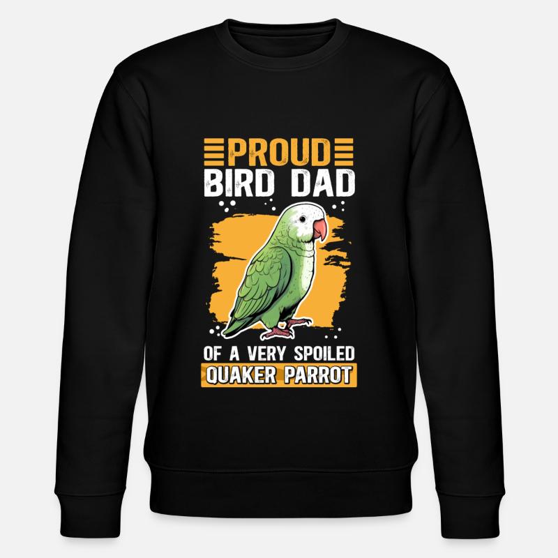 Moine Perruche Perroquets Papa Cadeau - Sweat bio CHANGER Stanley/Stella Unisexe - noir