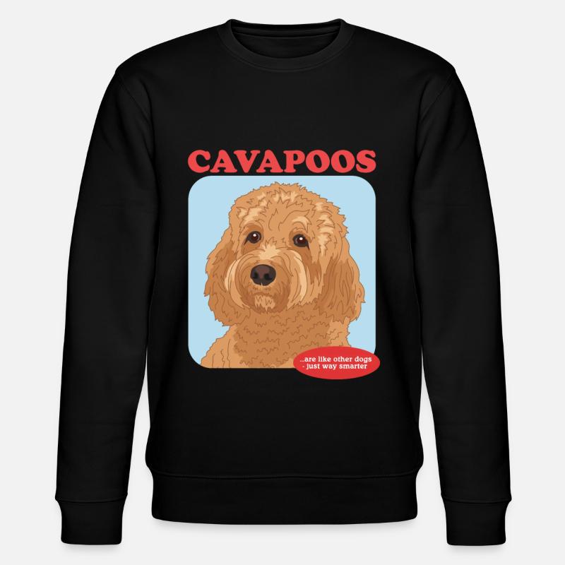 Cavapoo Hunde Cavoodle Hundebesitzer Geschenk - Stanley/Stella Unisex Bio-Sweatshirt CHANGER  - Schwarz
