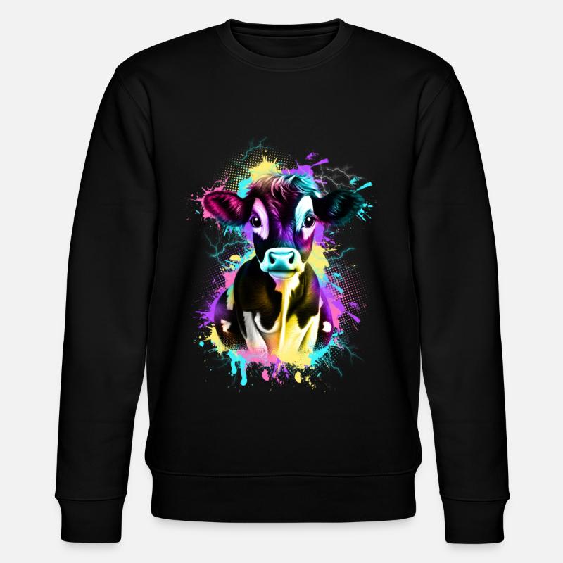 Vache - Sweat bio CHANGER Stanley/Stella Unisexe - noir