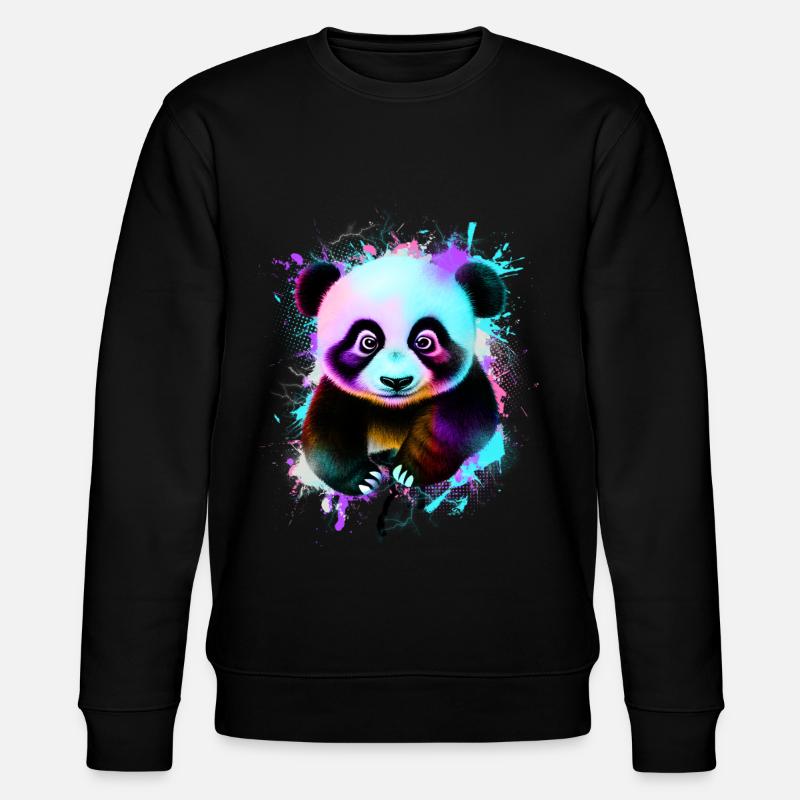 Panda - Sweat bio CHANGER Stanley/Stella Unisexe - noir