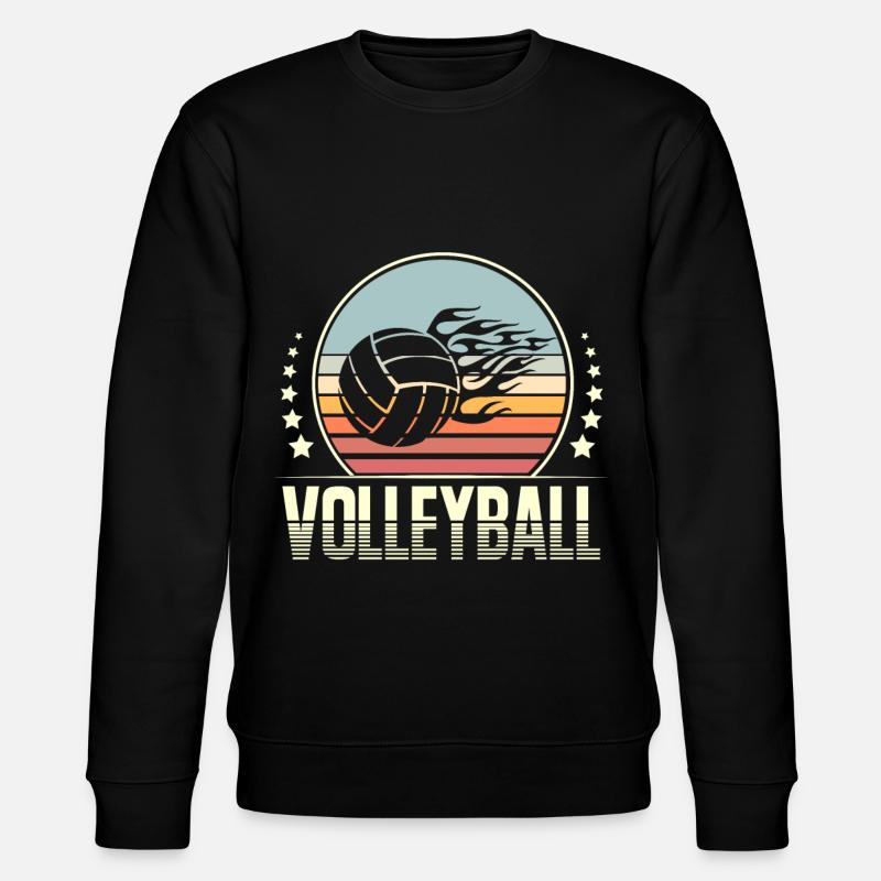 Volleyball - Stanley/Stella Unisex Bio-Sweatshirt CHANGER  - Schwarz