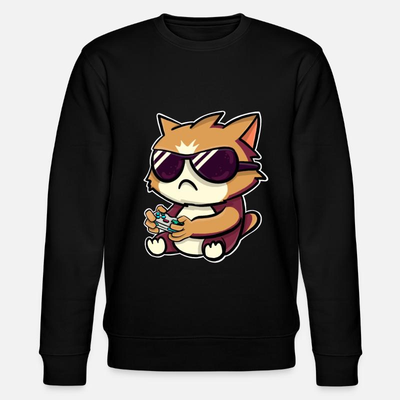 Chat joueur de jeu - Sweat bio CHANGER Stanley/Stella Unisexe - noir