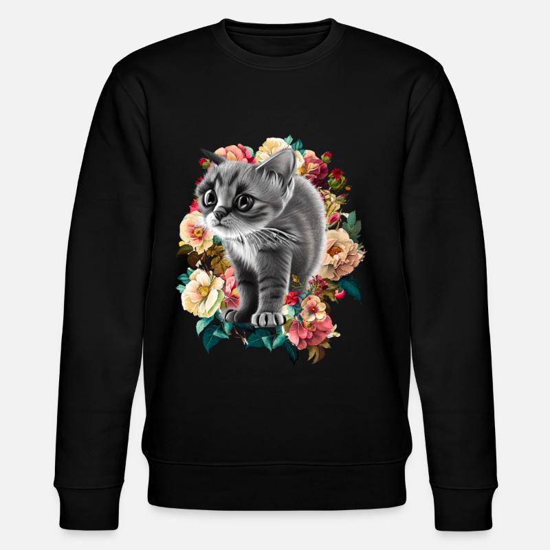 Chat - Sweat bio CHANGER Stanley/Stella Unisexe - noir