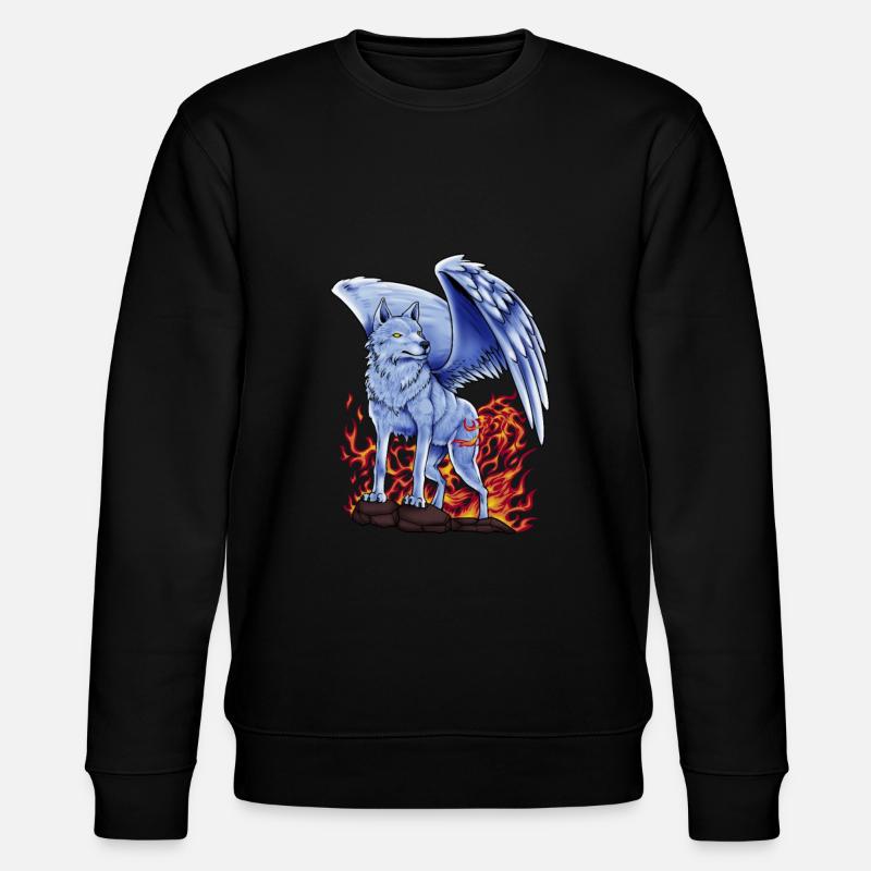 Slawischer Gott Simargl - Stanley/Stella Unisex Bio-Sweatshirt CHANGER - Schwarz