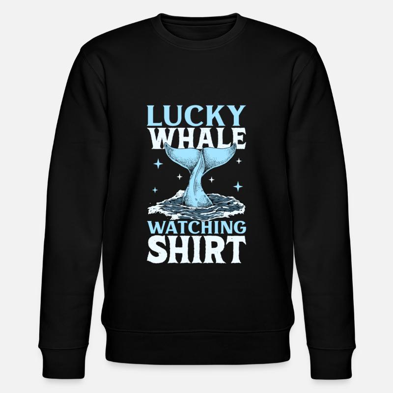 Walbeobachtung - Observation des baleines chanceuses - Sweat bio CHANGER Stanley/Stella Unisexe - noir