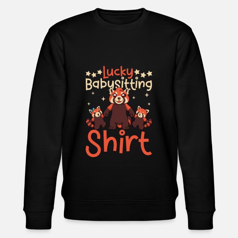 Lucky Babysitting - Stanley/Stella Unisex Bio-Sweatshirt CHANGER  - Schwarz