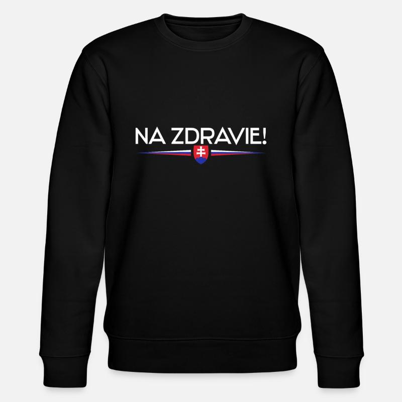 Na Zdravi - Slowakei - Stanley/Stella Unisex Bio-Sweatshirt CHANGER  - Schwarz