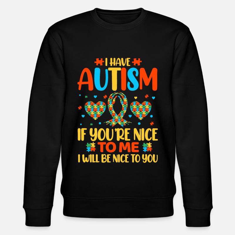 Autismus Autist - Stanley/Stella Unisex Bio-Sweatshirt CHANGER  - Schwarz