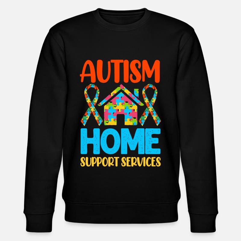Autismus Autist - Stanley/Stella Unisex Bio-Sweatshirt CHANGER  - Schwarz