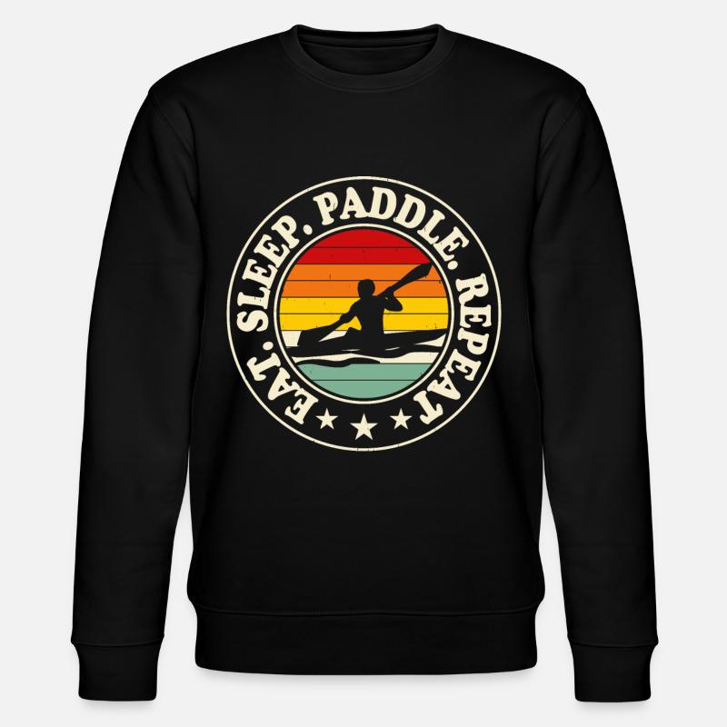 Kajak Kajakfahrer Kajaker - Stanley/Stella Unisex Bio-Sweatshirt CHANGER  - Schwarz
