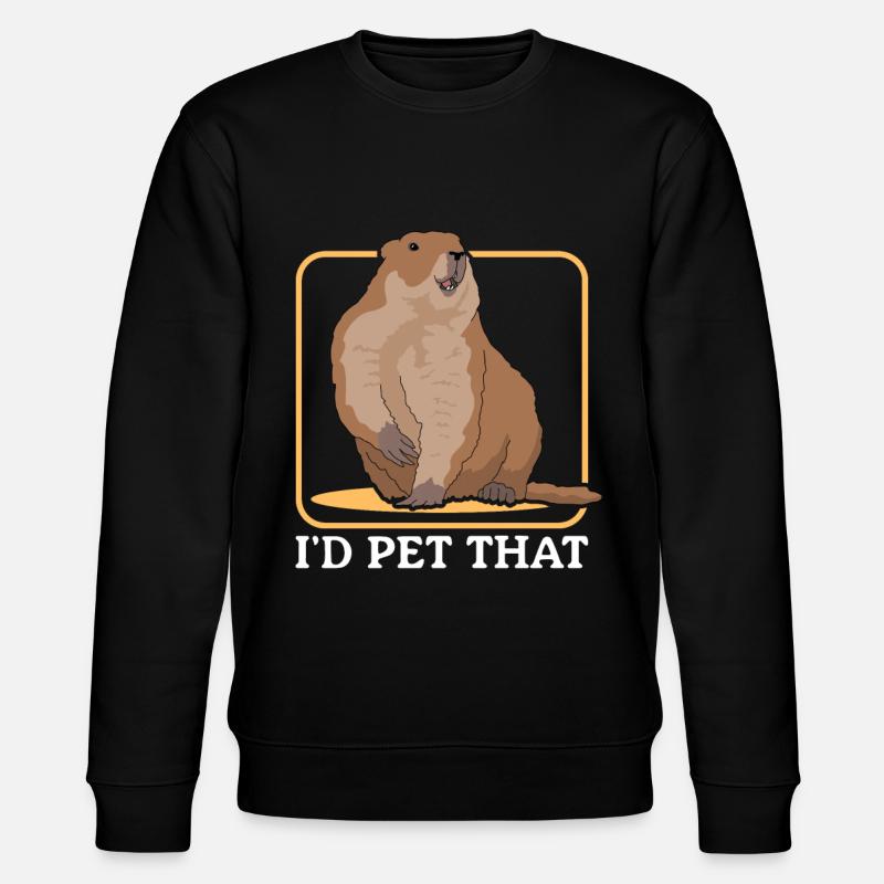 Murmeltiere Mankai Groundhog Munggen Geschenk - Stanley/Stella Unisex Bio-Sweatshirt CHANGER - Schwarz