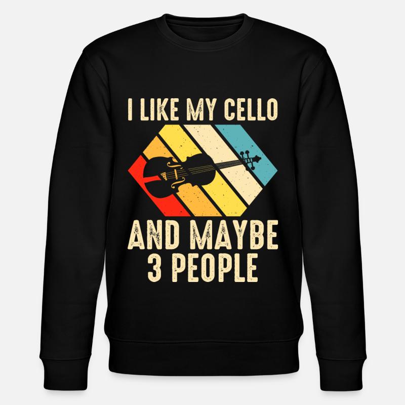 Cello Cellist - Stanley/Stella Unisex Bio-Sweatshirt CHANGER  - Schwarz