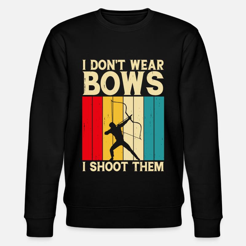 Bogenschütze Bogenschießen - Stanley/Stella Unisex Bio-Sweatshirt CHANGER  - Schwarz