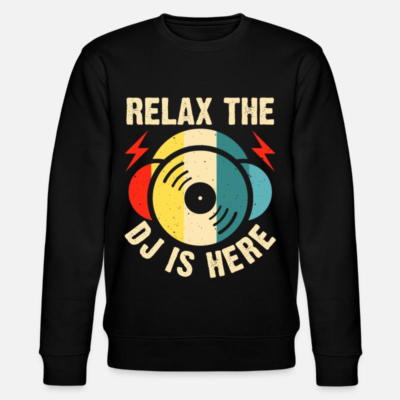 Dj Djing - Stanley/Stella Unisex Bio-Sweatshirt CHANGER - Schwarz