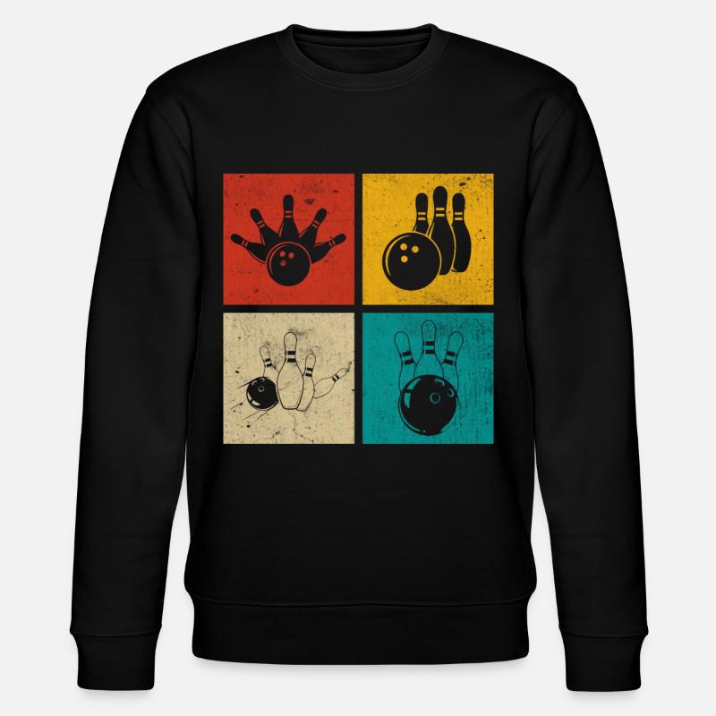Bowling - Stanley/Stella Unisex Bio-Sweatshirt CHANGER  - Schwarz