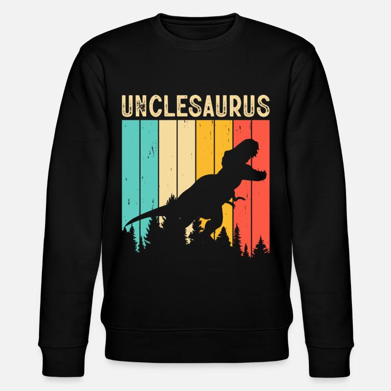Oncle T Rex Onkelsaurus - Sweat bio CHANGER Stanley/Stella Unisexe - noir