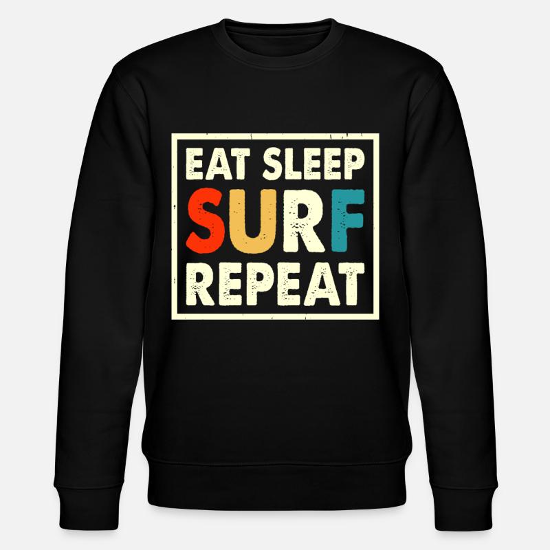 Surfen Surfer - Stanley/Stella Unisex Bio-Sweatshirt CHANGER  - Schwarz