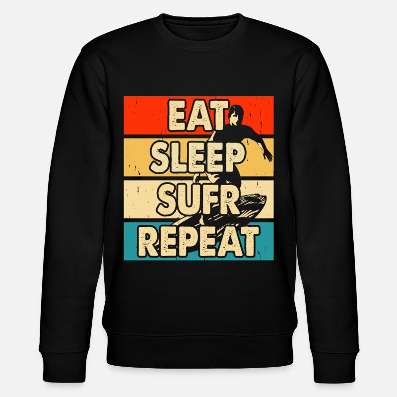 Surfen Surfer - Stanley/Stella Unisex Bio-Sweatshirt CHANGER  - Schwarz
