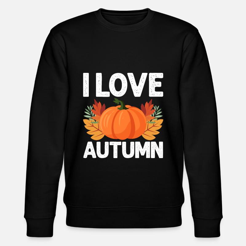 Herbst - Stanley/Stella Unisex Bio-Sweatshirt CHANGER  - Schwarz