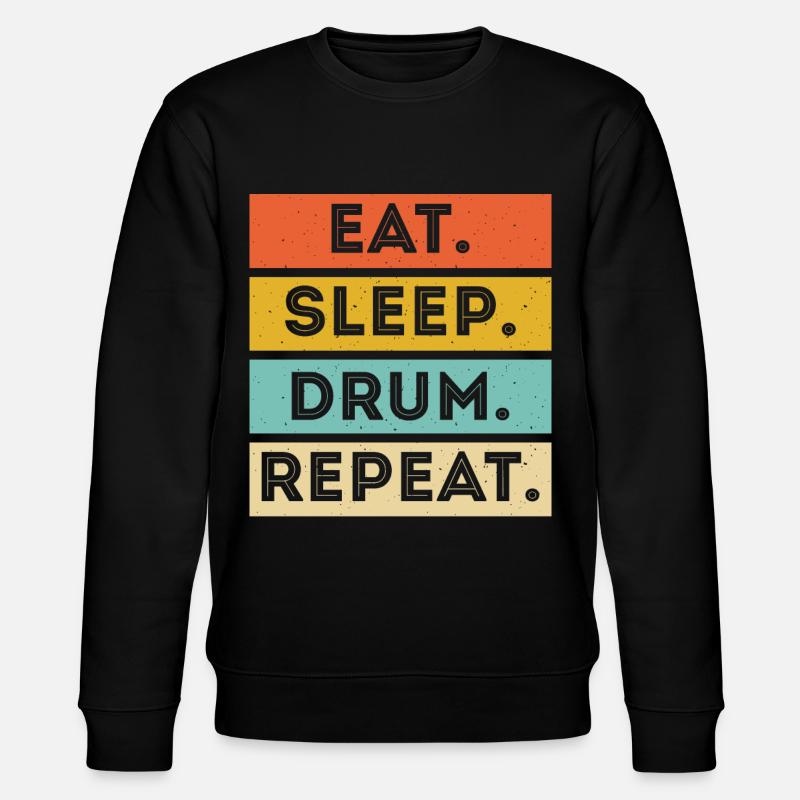 Drums Drummer Drummer - Stanley/Stella CHANGER Unisex Organic Sweatshirt - black