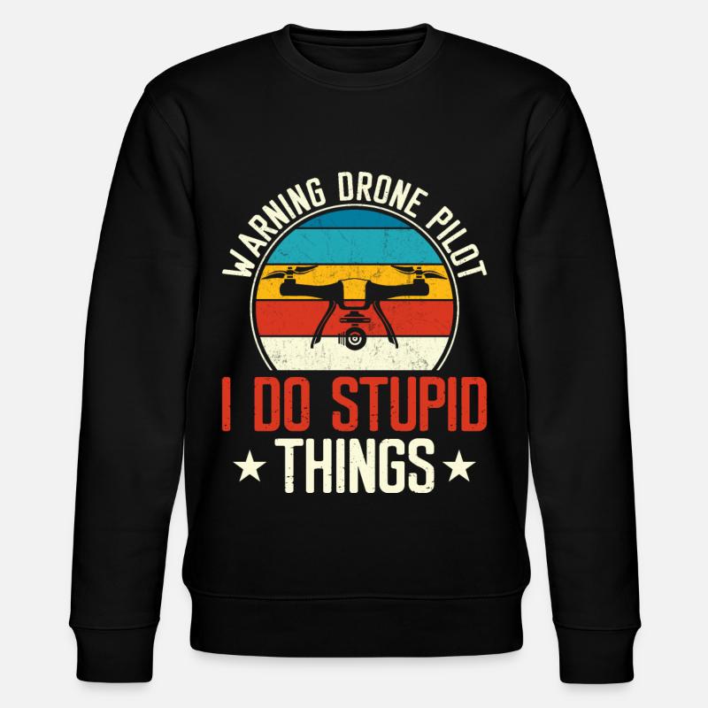 Drone - Stanley/Stella CHANGER Unisex Organic Sweatshirt - black
