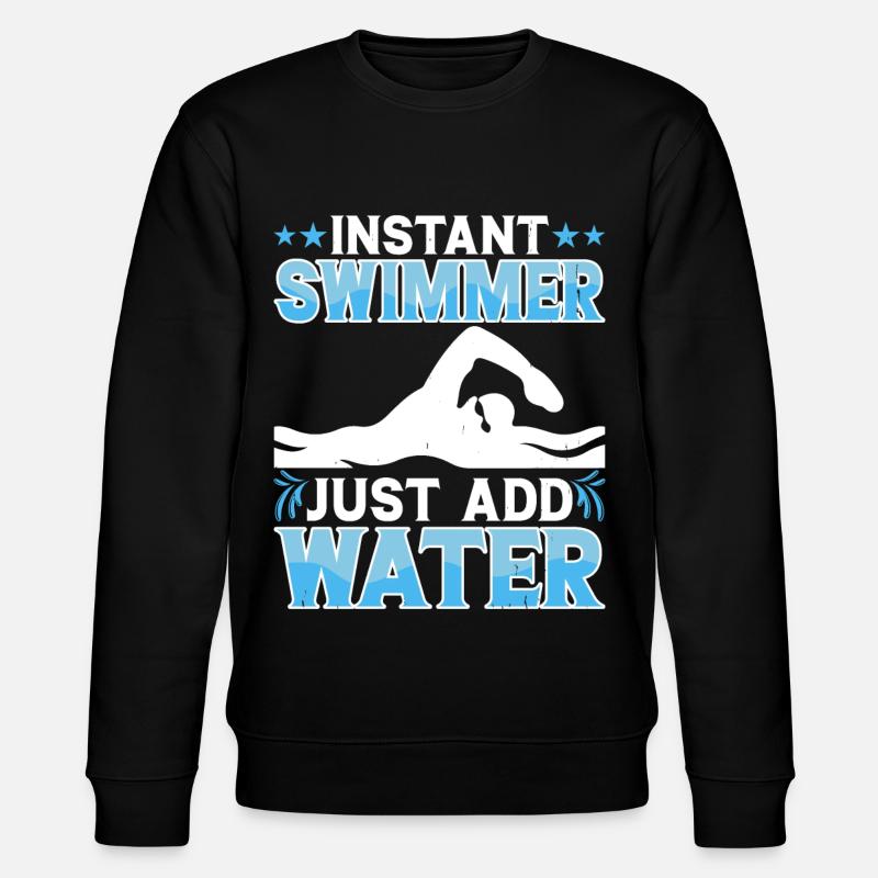 Flotteur de natation - Sweat bio CHANGER Stanley/Stella Unisexe - noir