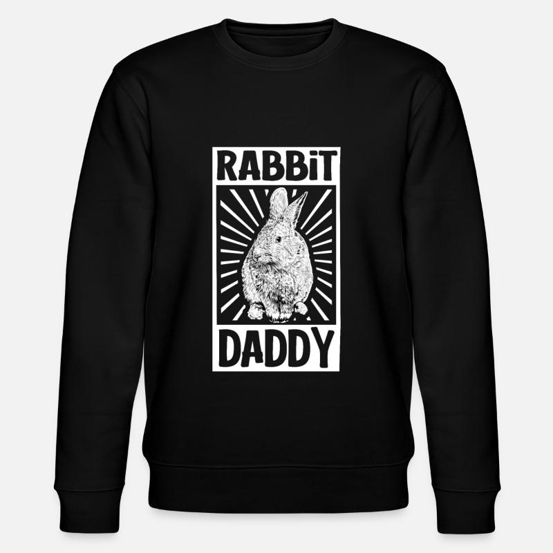Hasenbesitzer - Hasen Papa - Stanley/Stella Unisex Bio-Sweatshirt CHANGER  - Schwarz