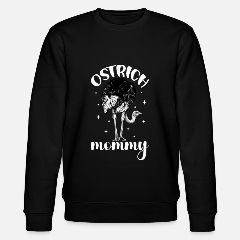 Straußenbesitzer - Straußen Mama - Stanley/Stella Unisex Bio-Sweatshirt CHANGER  - Schwarz