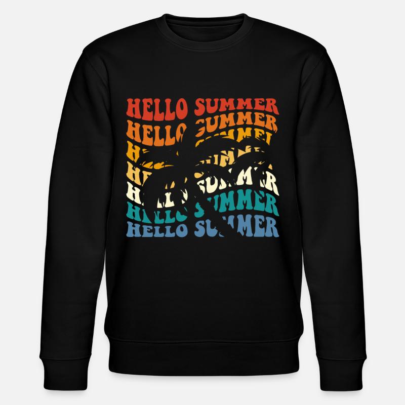 Hello Summer - Stanley/Stella Unisex Bio-Sweatshirt CHANGER  - Schwarz