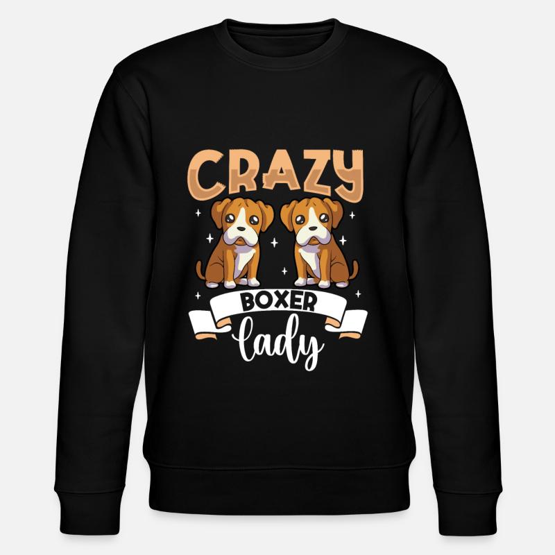 Crazy Boxer Lady - Boxer - Sweat bio CHANGER Stanley/Stella Unisexe - noir