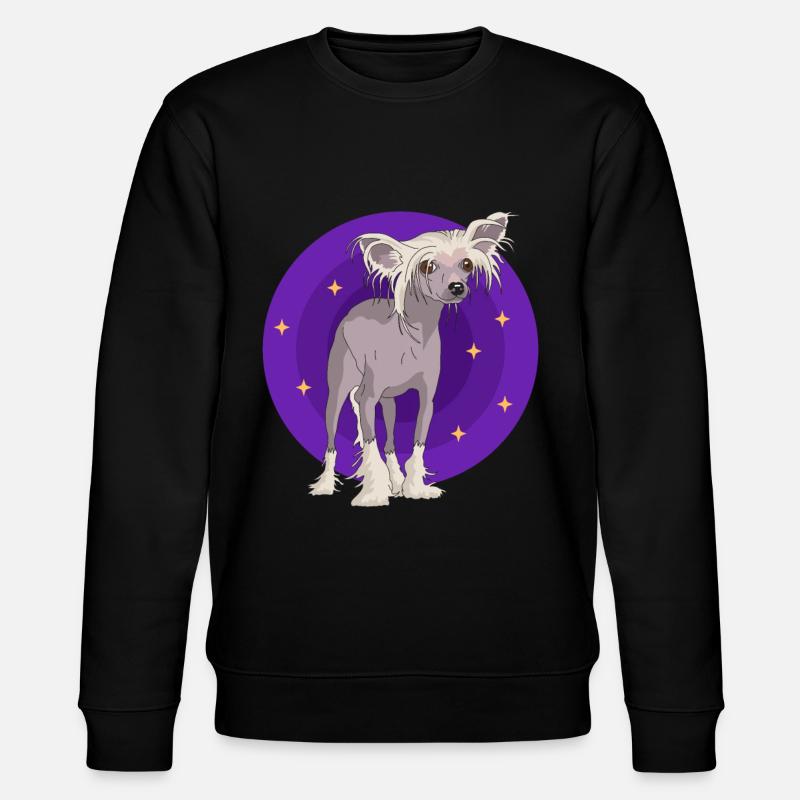 Chinese Crested Chinese Crested Gift - Stanley/Stella CHANGER Unisex Organic Sweatshirt - black