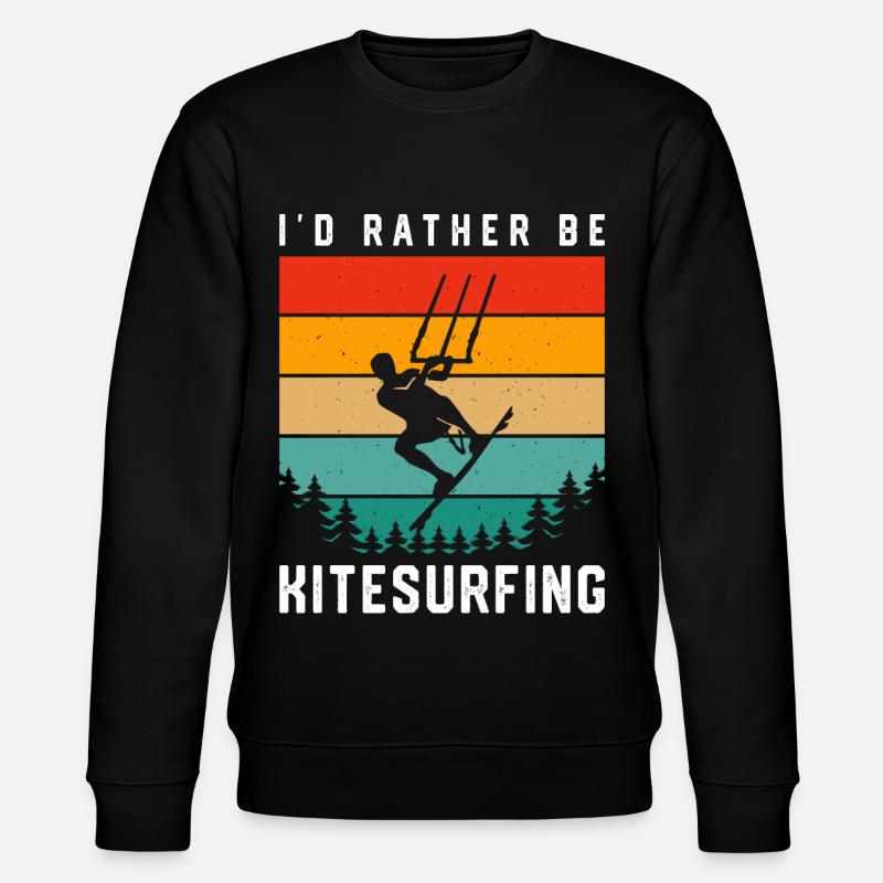 Kitesurf Kitesurfer Kiteboard Kitesurfen - Stanley/Stella Unisex Bio-Sweatshirt CHANGER  - Schwarz