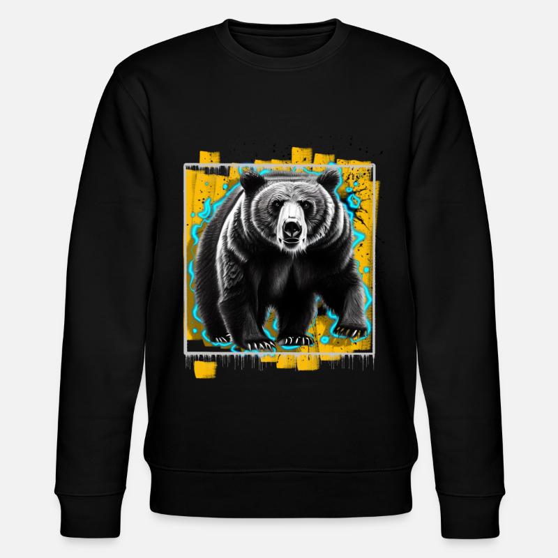 Bear - Stanley/Stella CHANGER Unisex Organic Sweatshirt - black