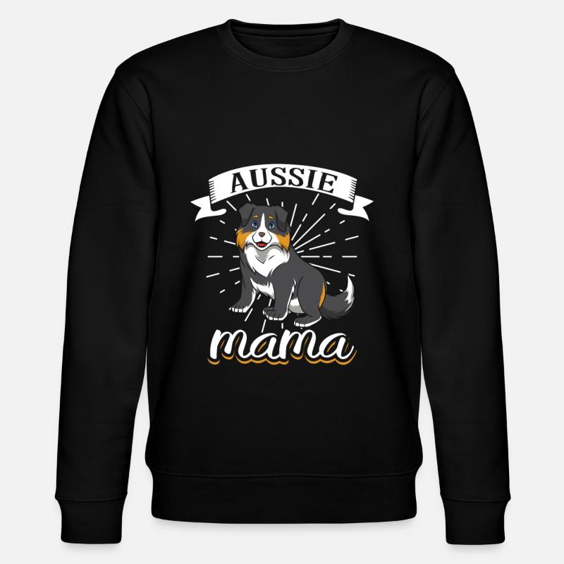 Aussie Mama - Berger australien - Sweat bio CHANGER Stanley/Stella Unisexe - noir