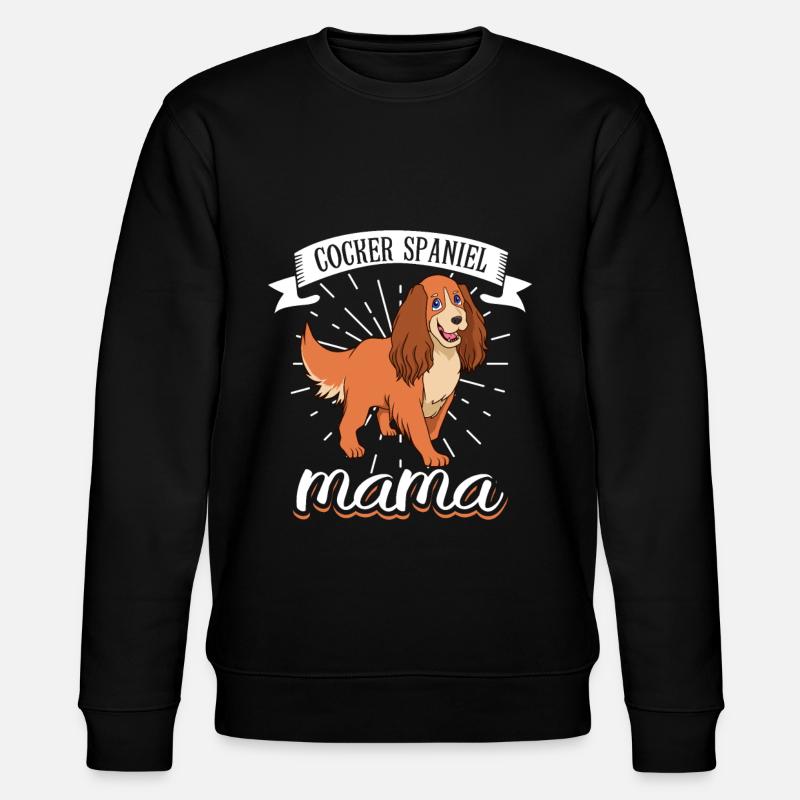 Cocker Spaniel Mama - Cocker Spaniel - Stanley/Stella Unisex Bio-Sweatshirt CHANGER  - Schwarz