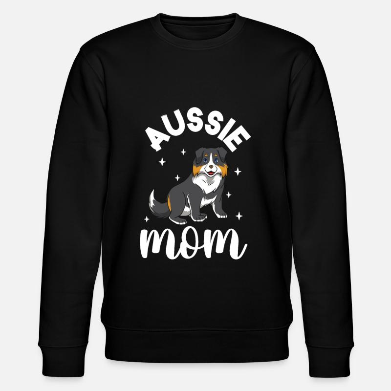 Aussie Mom - Australian Shepherd - Stanley/Stella CHANGER Unisex Organic Sweatshirt - black