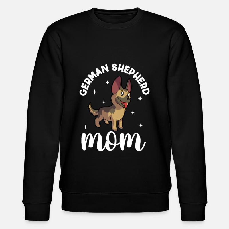 German Shepherd Mom - Schäferhund - Stanley/Stella CHANGER Unisex Organic Sweatshirt - black