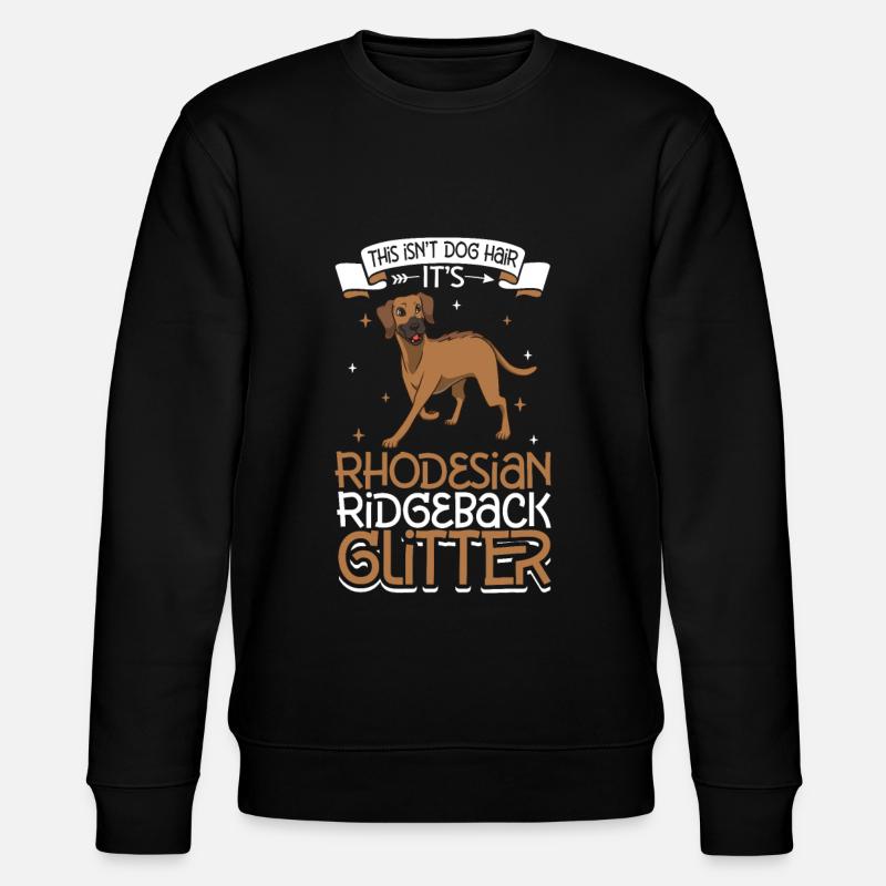 Rhodesian Ridgeback Glitzer - Stanley/Stella Unisex Bio-Sweatshirt CHANGER  - Schwarz