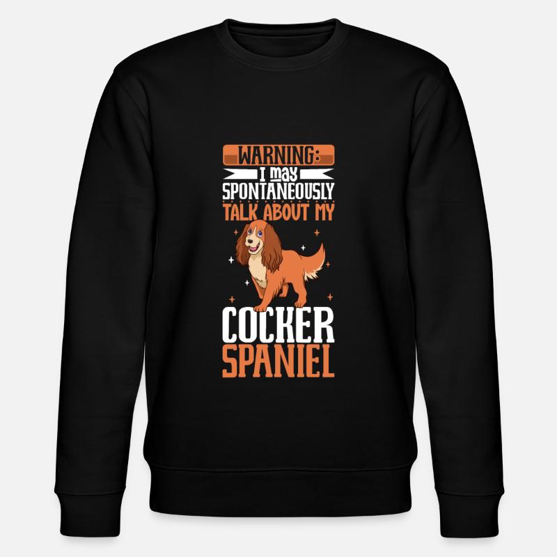 Cocker Spaniel Lover - Stanley/Stella CHANGER Unisex Organic Sweatshirt - black