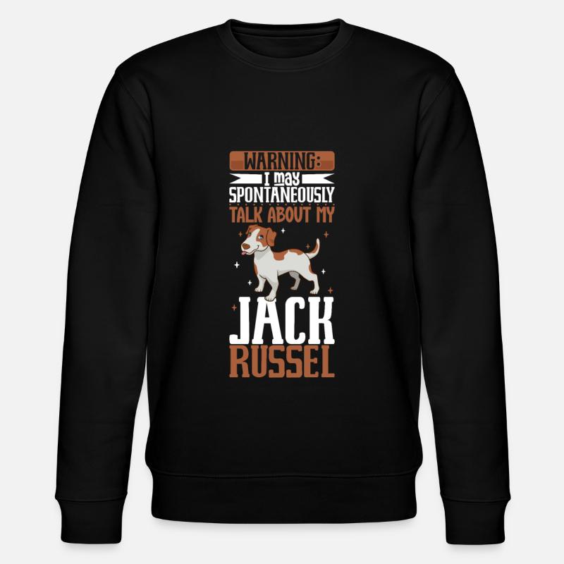 Jack Russel Terrier amoureux - Sweat bio CHANGER Stanley/Stella Unisexe - noir