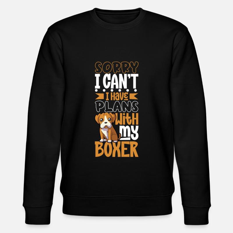Plans avec mon boxer - Sweat bio CHANGER Stanley/Stella Unisexe - noir